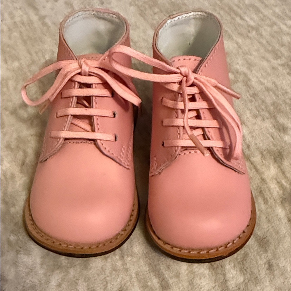 Josmo Toddler Pink Lace-Up Boots - Picture 4 of 7